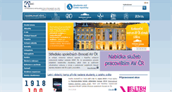 Desktop Screenshot of data.ssc.avcr.cz