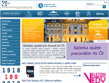 Tablet Screenshot of data.ssc.avcr.cz